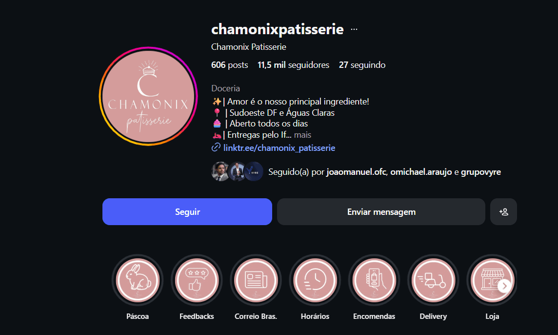 Print do projeto Chamonix Patisserie